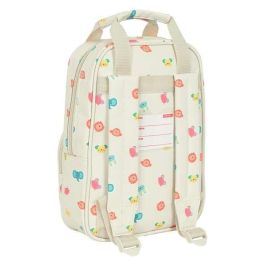 Mochila infantil con asas cabecitas 20x28x8cm Mochila infantil con asas cabecitas 20x28x8cm