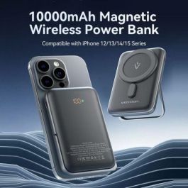 Powerbank 10000mAh Vention FHNB0/ 20W/ Wireless/ Negra