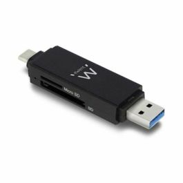 Ewent Lector Tarjetas Compacto USB 3.1 Gen1 EW1075, Tipo C y A, SD/SDHC/SDXC/Micro SD, 5Gbit/s