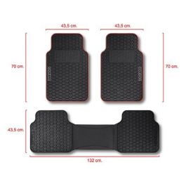 Sparco SPCF500RD Juego de Alfombras Universal F500 PVC Negro-Rojo 3 Piezas Antideslizantes y Resistentes para Coche Sparco SPCF500RD Juego de Alfombras Universal F500 PVC Negro-Rojo 3 Piezas Antideslizantes y Resistentes para Coche