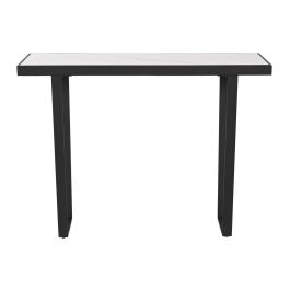 Consola Home ESPRIT Blanco Negro Metal 100 x 35 x 75 cm