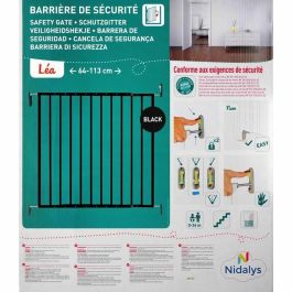 Nordlinger Pro Children's Safety Barriere Negro - Negro - 64 a 113 cm - Acero - Barriere de puerta