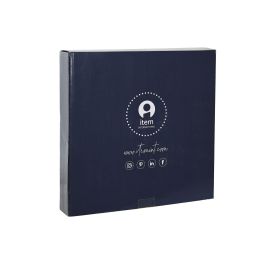 DKD Home Decor Frutero Shabby Azul Rosa Porcelana y Metal 27 x 34 x 27 cm