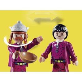 Panorámix con el caldero de la poción mágica playmobil astérix