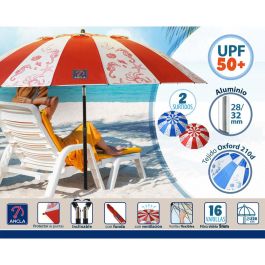 Sombrilla de playa Ø 220 cm SPF50+ Marino