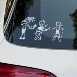 Adhesivo para Ventana de Coche Exterior con Diseño de Familia, Mujer y Trabajo - ADH06672 Precio: 4.90000027. SKU: S3700044
