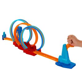 Hot Wheels Pista Loopings Locos Ultra Hots HPX93 - Aventura con triple looping