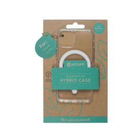 eSTUFF Funda Híbrida Magnética BERLÍN para iPhone 13 mini - Compatible MagSafe Transparente
