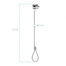 TOOQ Cable de seguridad T-LOCK con llave para portatiles 1.5 metros TOOQ Cable de seguridad T-LOCK con llave para portatiles 1.5 metros