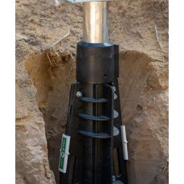 Next Green GP108 Cimentación de Suelo para Estación de Carga Poste Ø108 mm – Plástico 100% Reciclado, Montaje Flexible y Fácil