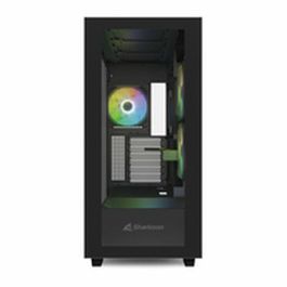 Sharkoon Rebel C60 Caja de Ordenador Midi Tower Negra, Compatible con Fuentes ATX y Espacio para Discos HDD 3.5"/SSD 2.5"
