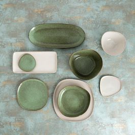 Bidasoa Bol Cerámico Ikonic Blanco 15,8x15x7 cm - Set de 6 Unidades, Apto Lavavajillas y Microondas, Relieves Orgánicos