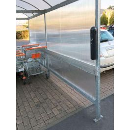 PROBBAX - AT-0291-DGRY - Cenicero tubular - 10,5 x 11 x 50 cm - 1 L - Gris oscuro