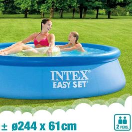 Piscina hinchable redonda easy set con depuradora filtro (capacidad 1942 litros) 244x61 cm