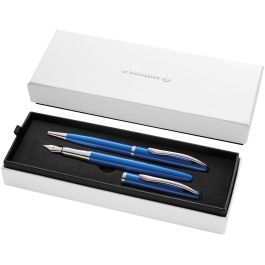 Pelikan Bolígrafo y Estilográfica Jazz Noble Elegance Saphire Bl. Azul/Plata, Punta M, Acero Inoxidable, Caja de Regalo Precio: 39.88999982. SKU: B1HHW8NHRW