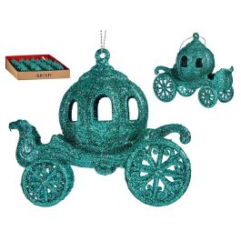 Adorno Árbol Navidad Carroza Calabaza Verde Menta Krist+ 11.5x9.5x6 cm (48 Unidades) Precio: 74.69000033. SKU: B1CML5BP2G
