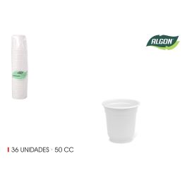 Set de 36 vasos chupito de plástico 50 cc Algon (24 Cajas) Precio: 15.90000016. SKU: B1E4SZ477G