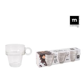 Set de 3 Tazas para Café Tower 90 ml - La Mediterranea (24 Cajas) Set de 3 Tazas para Café Tower 90 ml - La Mediterranea (24 Cajas)