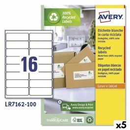 Etiquetas para Impresora Avery LR7162 Blanco 100 Hojas 99,1 x 33,9 mm (5 Unidades) Precio: 207.49999963. SKU: S8426161