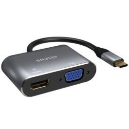 AISENS - CONVERSOR USB-C A VGA/HDMI 4K, USB-C/M-VGA/H-HDMI/H, GRIS, 15CM AISENS - CONVERSOR USB-C A VGA/HDMI 4K, USB-C/M-VGA/H-HDMI/H, GRIS, 15CM
