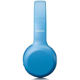 Lenco HPB-110BU Auriculares Bluetooth para Niños Plegables con Límite de 85dB Azul