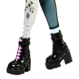 Monster High Muñeca Fabulosa Frankie Stein Hxh73 con Accesorios y Perrito Watzie Mattel