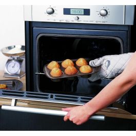 Pyrex 1452001 Molde para muffins Redondo, Acero al carbono, Antiadherente, 6 cavidades