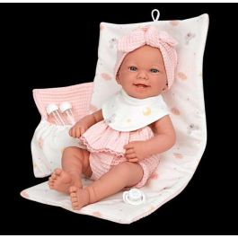 Muñecas Arias Muñeca Zoe 42 cm Rosa c/Cambiador y Babero (Cuerpo Vinyl, Sexo Niña)