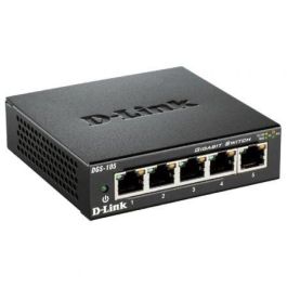 D-Link DGS-105 - 5-Port 10/100/1000 Gigabit Metal Housing Desktop Switch, Auto MDI/MDIX, Full/half-duplex, Jumbo Frames, 10 Gbps, QoS, Black Precio: 31.50000018. SKU: S55100788