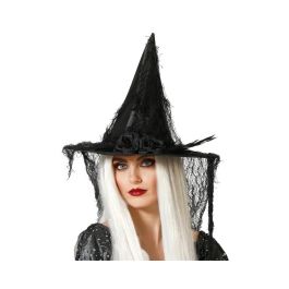 Sombrero de bruja negro con telaraña para mujer adulto - Ideal para Halloween y fiestas temáticas Precio: 2.50000036. SKU: B1G98TCHME