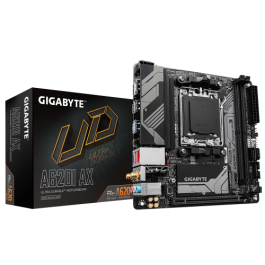 Gigabyte A620I AX Placa Base AMD A620 Socket AM5 Mini ITX, Compatible con AMD Ryzen 7000, DDR5, Wi-Fi 6E, HDMI 2.1, DisplayPort 1.4, 4096x2160 Pixeles Gigabyte A620I AX Placa Base AMD A620 Socket AM5 Mini ITX, Compatible con AMD Ryzen 7000, DDR5, Wi-Fi 6E, HDMI 2.1, DisplayPort 1.4, 4096x2160 Pixeles