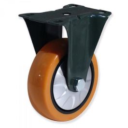 Gayner Rueda Fija Poliuretano 125mm Naranja Negro Placa 95x70mm Capacidad Carga 130kg Precio: 12.79000008. SKU: B1K3LBAQD8