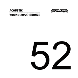 Dunlop Cuerda Acústica 80/20 Bronze para Guitarra .052