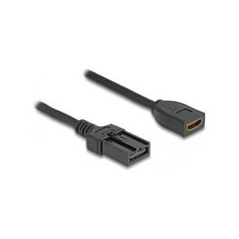DeLOCK Cable HDMI Automotriz 3m HDMI-A Hembra a HDMI-E Macho 4K 60Hz 18Gbit/s HDR Negro