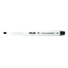 Milan Rotulador Pizarra Blanca Punta Redonda 3.7 mm Negro Caja 12 Ud