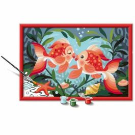 Ravensburger 25853 Kit de pintura por números CreArt Kids para niños: Diseño 'Besos de pez' de 31 x 21 cm Ravensburger 25853 Kit de pintura por números CreArt Kids para niños: Diseño 'Besos de pez' de 31 x 21 cm