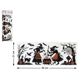 Pegatina para Ventana Halloween 21x60 cm Vinilo Reutilizable con Brujas y Caldero Pócimas para Decoración de Cristal Precio: 1.49999949. SKU: B1252B2M45