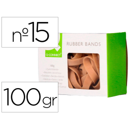 Q-connect Bandas elásticas 150x9 mm 100 gr número 15 Precio: 2.50000036. SKU: B18T7BM5XL