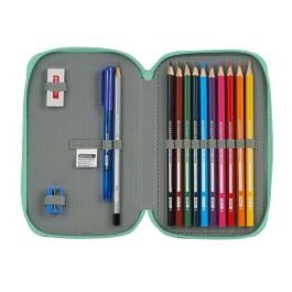 Safta Plumier Doble Pequeño 28 Pcs Blackfit8 Turquesa