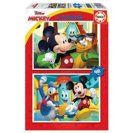 Educa Puzzle 2x48 Mickey Mouse Fun House