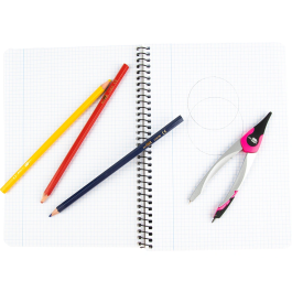 Liderpapel Compás Escolar Articulado con Adaptador Universal y Minas Colores Surtidos
