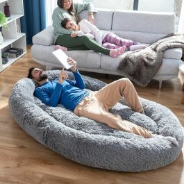 InnovaGood® Cama para perro Cloft, cama perro grande, tejido de poliéster, cama perros medianos antiestrés, Máxima relajación y