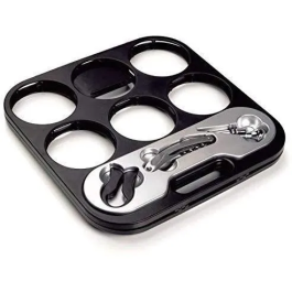 Portabotellas Plegable 6 Botellas con Accesorios