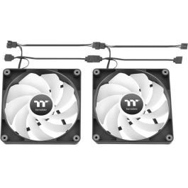 Thermaltake CT120 Reverse ARGB Ventilador para Carcasa PC 12 cm Negro, 500-2000 RPM, 65.82 CFM, 1.87 mmH2O (2 Unidades)