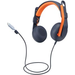 Logitech Zone Learn Auriculares Supraaurales USB-C con Micrófono de Supresión de Ruido, Acolchados y Durables para Aprendizaje
