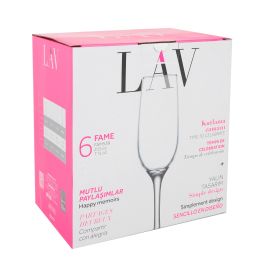 Set de 6 Copas para Champagne 215 cc FAME - Lav (4 Cajas) Set de 6 Copas para Champagne 215 cc FAME - Lav (4 Cajas)
