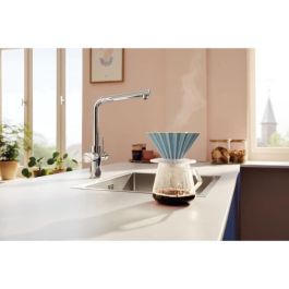 Grifo de cocina con filtro - Cromo - Filtración de agua - Caño alto en L - Rotación 150° - GROHE Blue Pure Minta - 30600000