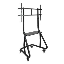 TooQ FS20200M-B - Soporte de Suelo TV/Monitor con Ruedas para Pantallas 60"-105", 100kg, Ajustable en Altura, Negro Precio: 183.50000053. SKU: S0225400