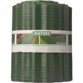 Nature Borde de césped de polietileno verde H25 cm x 9 m