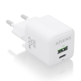 AISENS - CARGADOR GaN 20W, 1xUSB-C PD3.0 QC4.0, 1xUSB-A QC3.0, BLANCO Precio: 4.58999948. SKU: B1GJEH7TFL